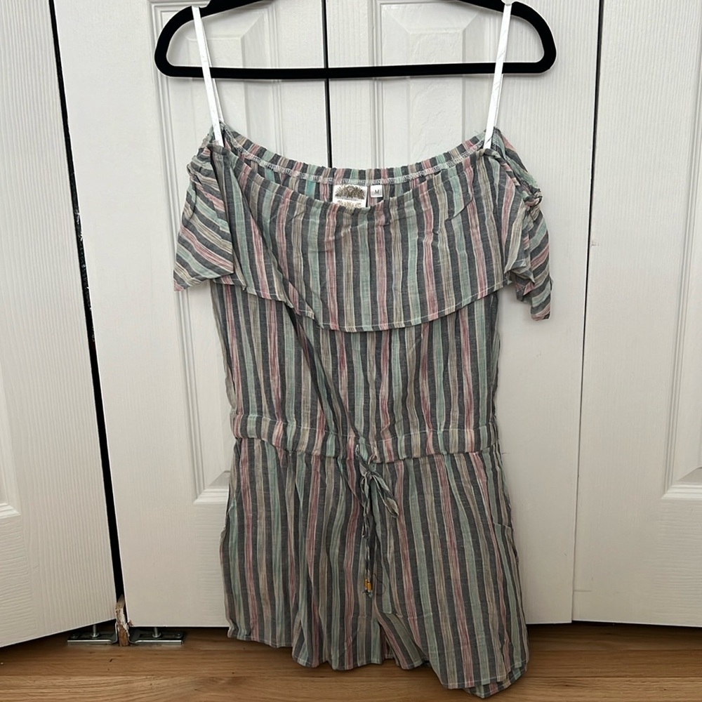 Plum pretty sugar off shoulder romper